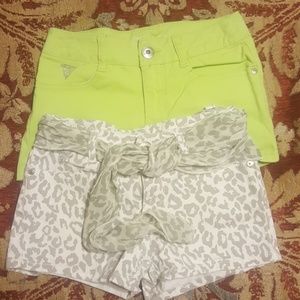 Girls Guess Jean shorts! 2 pairs! Sz 10